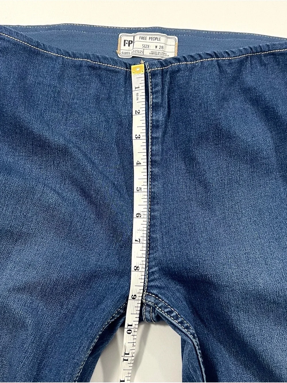 Free People Flare Bell Bottom Pull-on Jeans 28 Raw Hem Festival Boho Y2K
